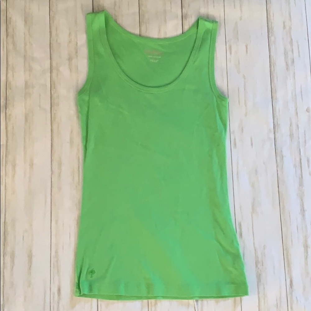 COPY - Lime Green Lilly Pulitzer cotton tank